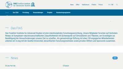 Screenshot of Fias.institute