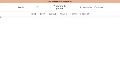 Screenshot preview of mossandfawn.com