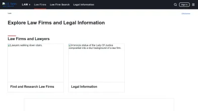 Screenshot preview of law.usnews.com