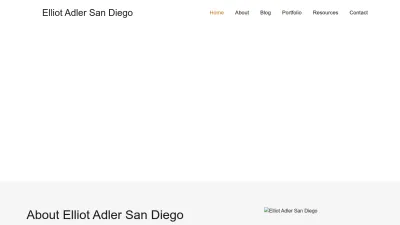 Screenshot preview of elliotadlersandiego.com