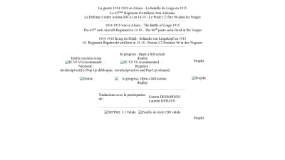 Screenshot preview of alsace1418.fr