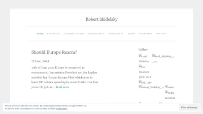 Screenshot preview of robertskidelsky.com