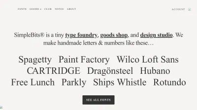 Screenshot of Simplebits.shop