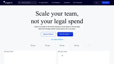 Screenshot preview of legal.io