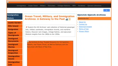 Screenshot preview of ggarchives.com