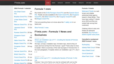 Screenshot preview of f1mix.com