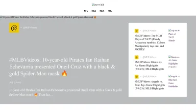 Screenshot preview of rawchili.com