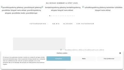 Screenshot preview of mariaekblad.se
