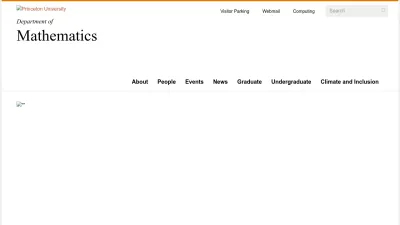Screenshot of Math.princeton.edu