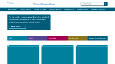 Screenshot preview of arc.gov.au