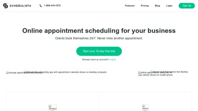 Screenshot preview of schedulista.com