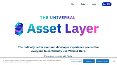 Screenshot preview of radixdlt.com