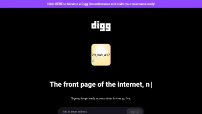 Screenshot of Reboot.digg.com