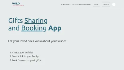 Screenshot of Volowishlist.com