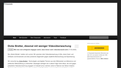 Screenshot of Chaosradio.de