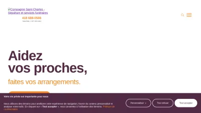 Screenshot preview of compagniestcharles.ca