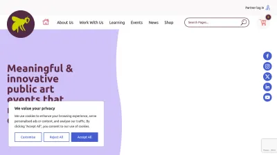 Screenshot preview of wildinart.co.uk