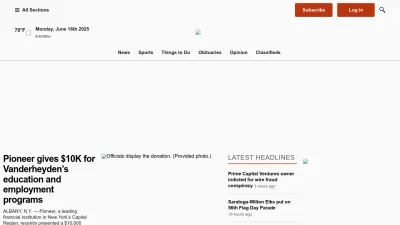 Screenshot preview of saratogian.com