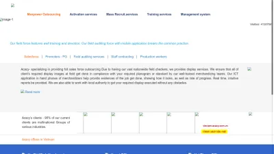 Screenshot preview of acacy.com.vn