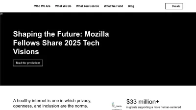 Screenshot of Mozillafoundation.org
