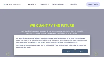 Screenshot preview of worlddatalab.com