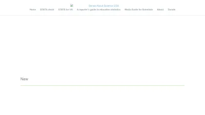 Screenshot preview of senseaboutscienceusa.org