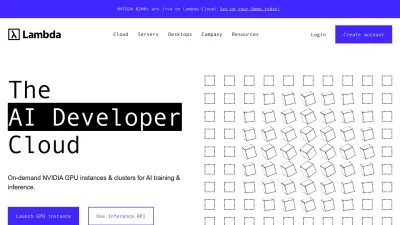 Screenshot of Lambda.ai