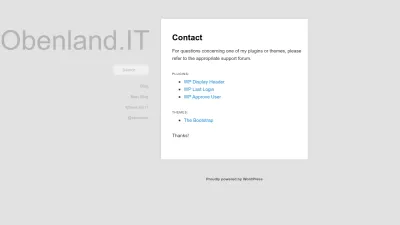 Screenshot of Obenland.it