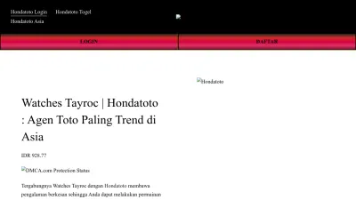 Screenshot preview of watches.tayroc.com