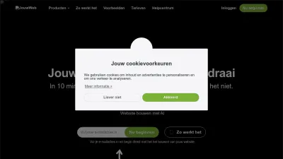 Screenshot of Jouwweb.nl