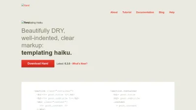 Screenshot preview of haml.info