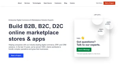 Screenshot preview of webkul.com