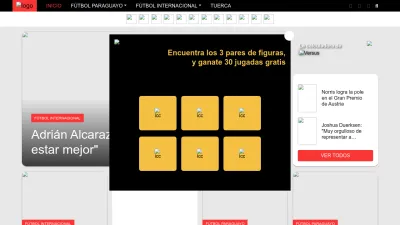 Screenshot preview of versus.com.py