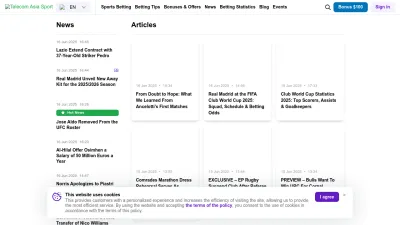 Screenshot preview of telecomasia.net