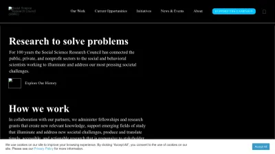 Screenshot preview of ssrc.org