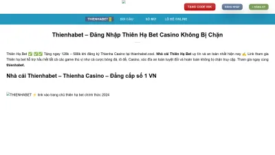 Screenshot preview of thienhabet.cool