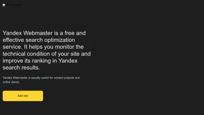Screenshot preview of webmaster.yandex.com