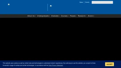 Screenshot of Physics.duke.edu