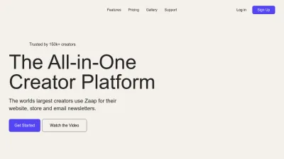 Screenshot preview of zaap.ai