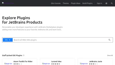 Screenshot preview of plugins.jetbrains.com