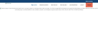 Screenshot preview of unocha.org