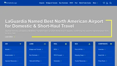 Screenshot preview of panynj.gov