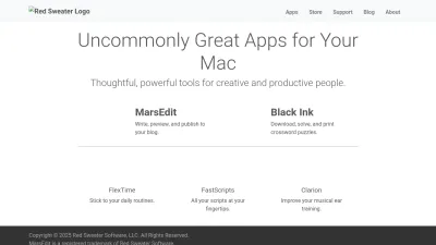 Screenshot of Redsweater.com