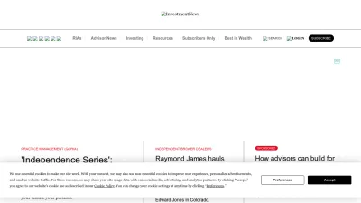 Screenshot preview of investmentnews.com