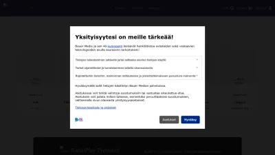 Screenshot preview of radioplay.fi