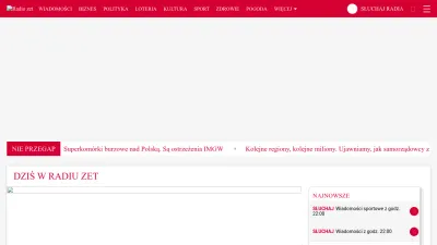 Screenshot preview of radiozet.pl