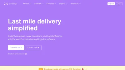 Screenshot preview of onfleet.com
