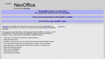 Screenshot preview of neooffice.github.io