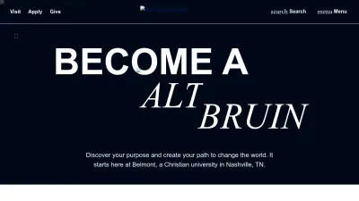 Screenshot preview of belmont.edu