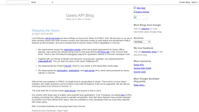 Screenshot of Gearsblog.blogspot.com